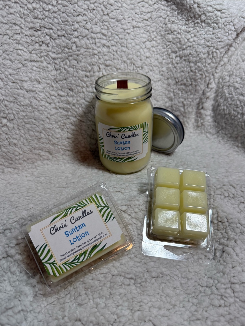 Suntan Lotion Candle/Melts Bundle 2